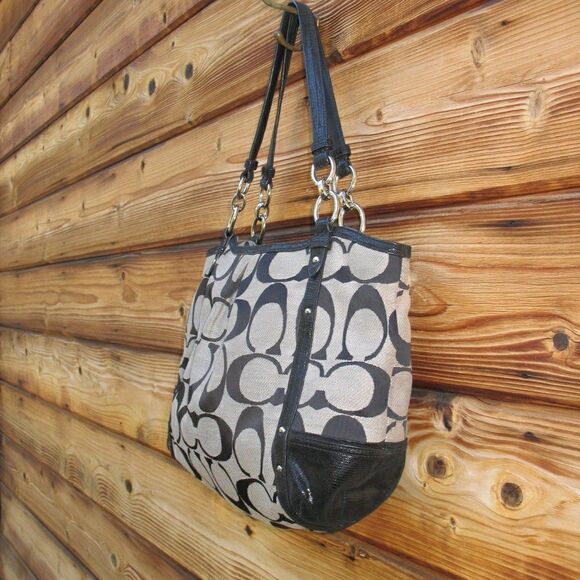 Coach Alexandra Signature Jacquard Large Bag - Picture 3 of 11